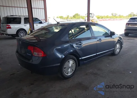2008 Honda Civic Hybrid z USA, uszkodzony, nr VIN JHMFA36288S031576